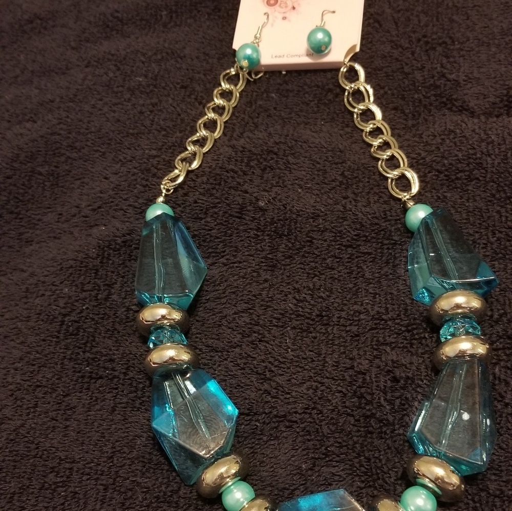 Necklace and earrings